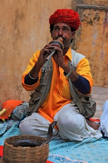 Indian with snake