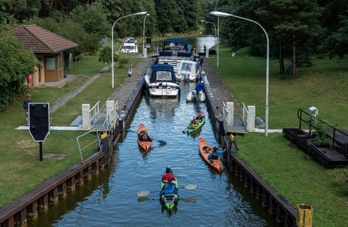 Boats at the Deminer Lock