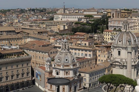 Blick vom Monumento Vittorio Emanuele II