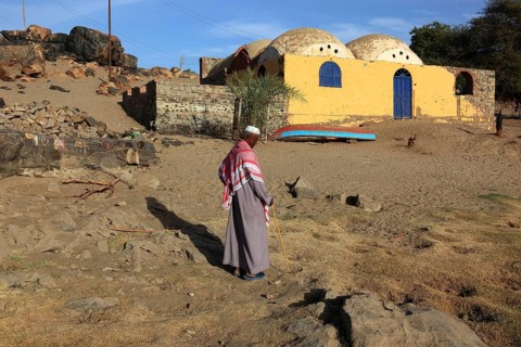 Local man in a Nubian village in Upper Egypt