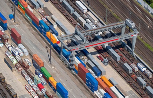 Aerial view of Billwerder loading station