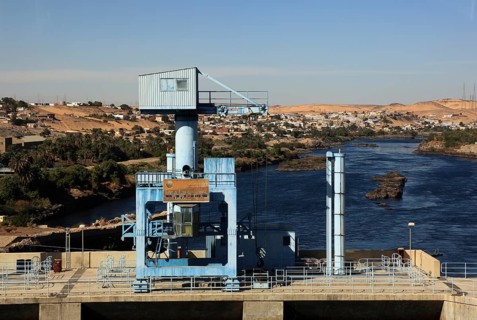 Part of the upper dam