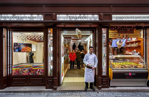 Chocolateria in the Old Town of Prague