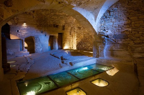 Wine cellar of the Caves du Palais Saint Firmin