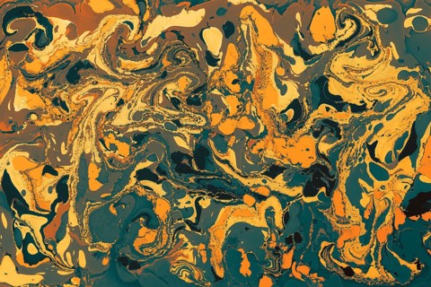 Abstract creative marbling pattern for fabric