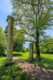 Two Ionic columns at the propylon