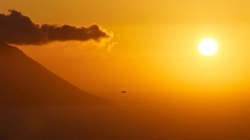 Sunset over the sea