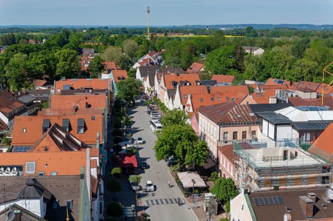 View of the Lange Zeile in Erding