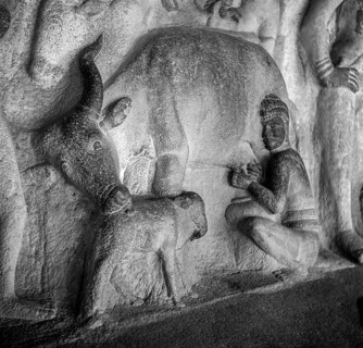 Sculptures In Krishna Mandapa