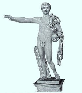 Die Statue des Pompejus steht im Palazzo Spada in Rom
