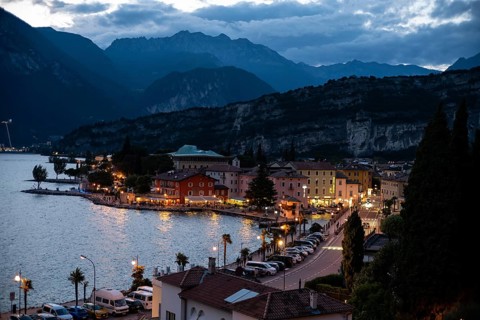 Torbole in the blue hour
