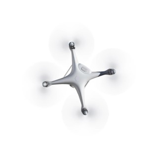 Drone quadcopter from above isolated on A white background
