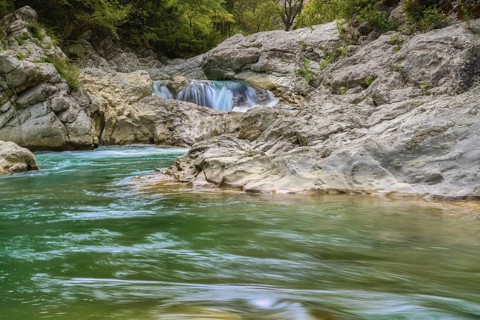 Waterfall on river Burano