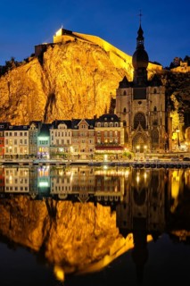Night view of Dinant town