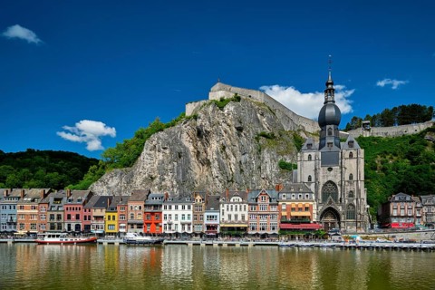 View of picturesque Dinant town