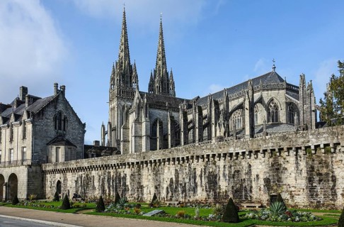 Saint-Corentin Gothic Cathedral and Musee Departemental Breton