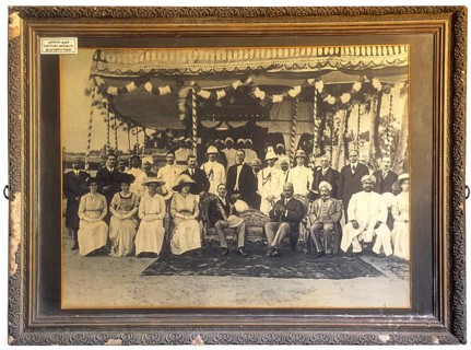 Photographed 1912 English governor Pentlent and king Raja Rajeshwara Sethupathi