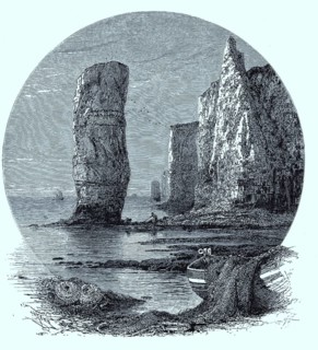 Rocky coast near Bournemouth
