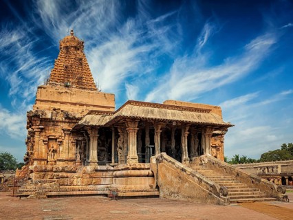 Famous tourist landmark and piligrimage site of Tamil Nadu