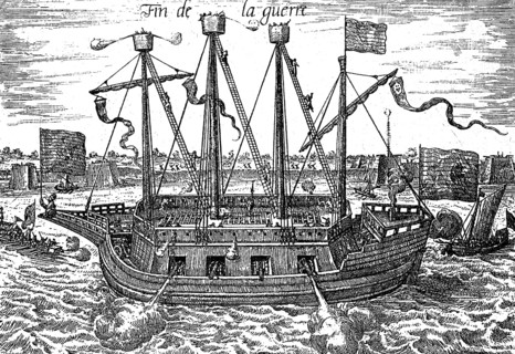 The Lightship Fin de la Guerre at the Siege of Antwerp