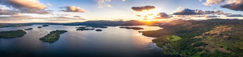 Sunset over Loch Lomond from Milarrochy Bay