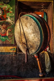 Gong in Lamayuru Gompa