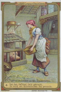 Picture series castles in the air of the milkmaid: If the poultry has brought money