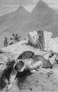 Man digging for roots of