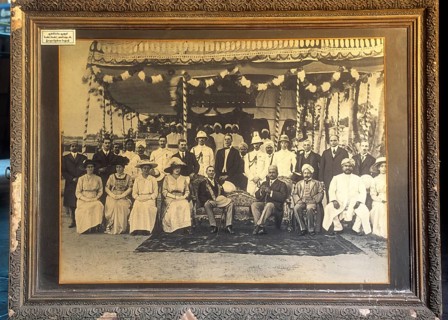 Photographed 1912 English governor Pentland and king Raja Rajeshwara Sethupathi