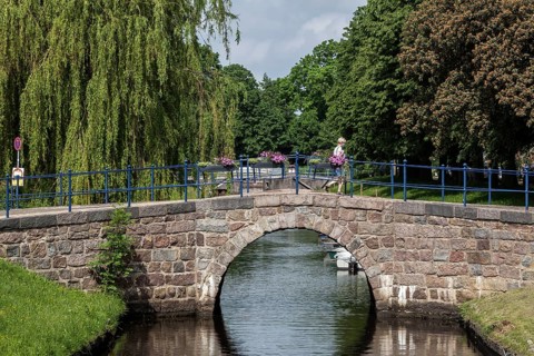 Bridge over the central canal Mittelburggraben