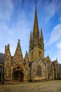 Notre-Dame-de-Roscudon church in the Flamboyant Gothic style