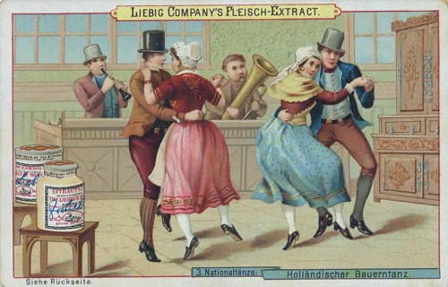 Picture series national dances: Dutch country dance
