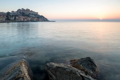 Sunrise with view of Porto Maurizio