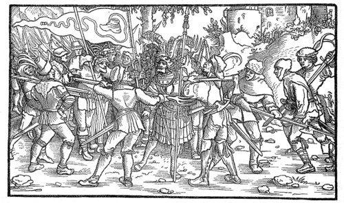Murder of a knight by rebellious peasants