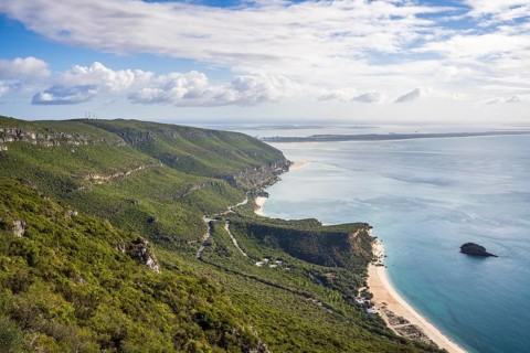 Beautiful coastal landscape of Natural Park of Arrabida