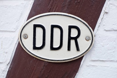 DDR number plate