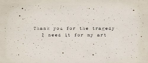 Thank you for the tragedy