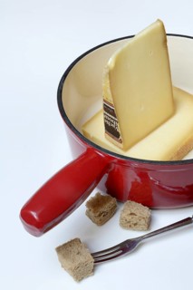 Ingredients for cheese fondue