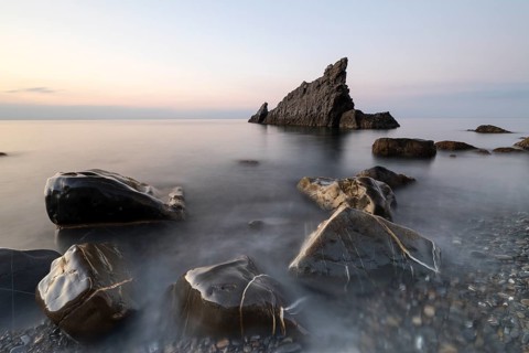 Sunrise at the rocks scoglio della galeazza