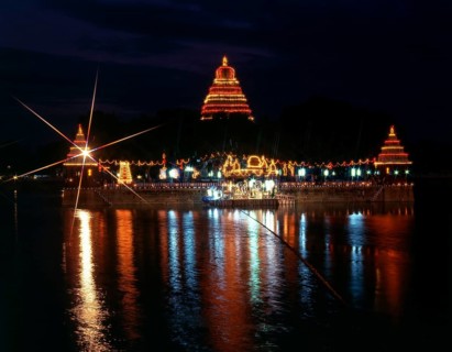Illuminated Mariamman Teppakulam