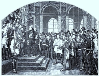 Die Proklamation des Kaisers in Versailles am 18. 1. 1871