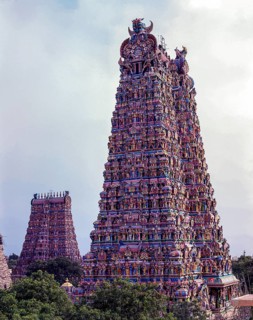 Sri Meenakshi Amman temple west tower in Madurai