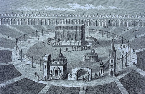 Die Kaaba in Mekka im Zustand von 1880