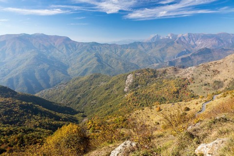 Autumn in the Ligurian Alps near Imperia