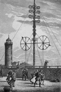 Weather station in Cuxhaven around 1870