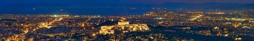 Famous greek tourist landmark