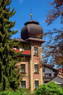 Brick house with curious turret