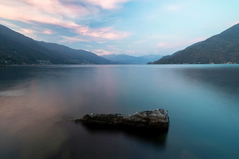 Single stone on the shore