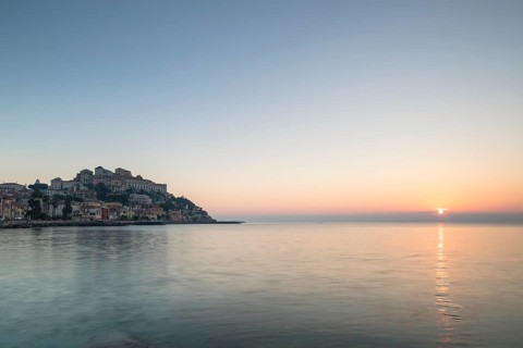 Sunrise with view of Porto Maurizio