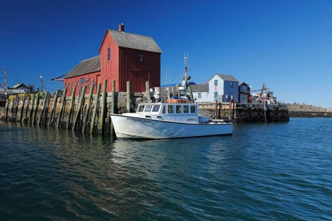 Fishing shack at Bradley Wharf